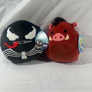Squishmallows  Plush 8 Inch Pumba the Hog Pig Disney Lion King and Marvel Venom